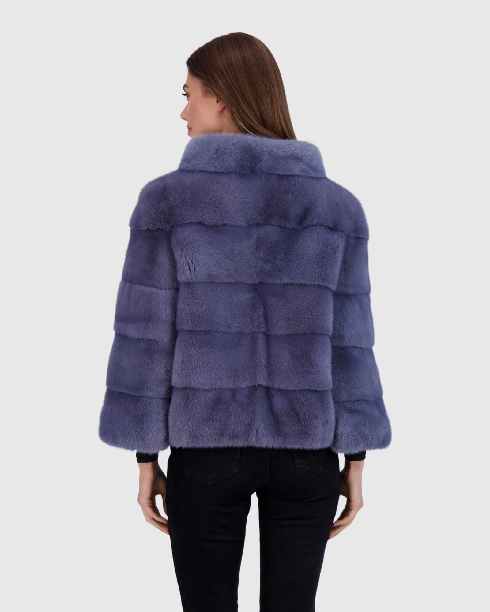 Reversible Mink Jacket | Lapis