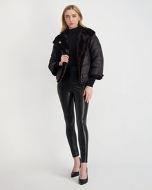 Reversible Mink Jacket | Mahogany