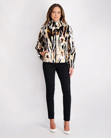 Reversible Mink Sections Jacket | Women | Multi