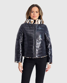 Reversible Mink Sections Jacket | Multi