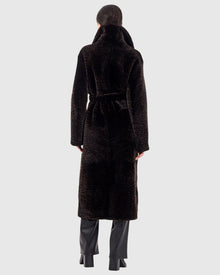 Reversible Select Shearling Lamb Coat | Black/Brown Lprd/Black