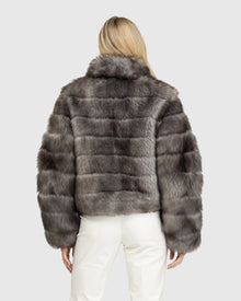 Reversible Select Shearling Lamb Jacket | Chocolate Tipped