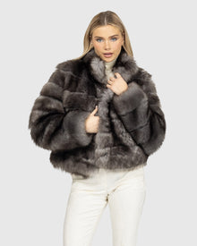 Reversible Select Shearling Lamb Jacket | Chocolate Tipped