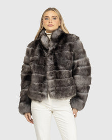 Reversible Select Shearling Lamb Jacket | Chocolate Tipped