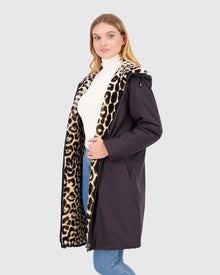 Reversible Select Shearling Lamb & Nylon Parka | Snow Lprd/Black