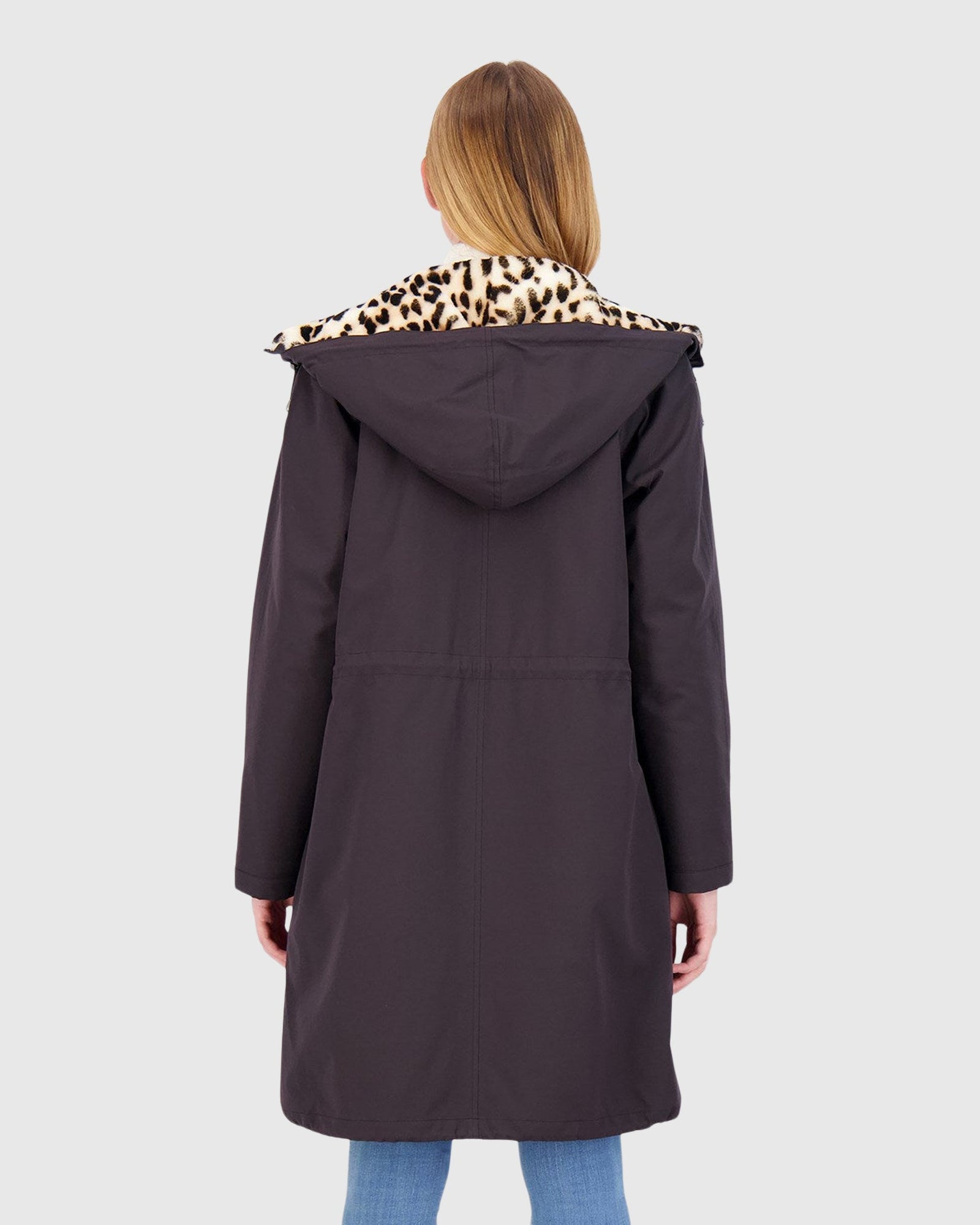 Reversible Select Shearling Lamb & Nylon Parka | Snow Lprd/Black