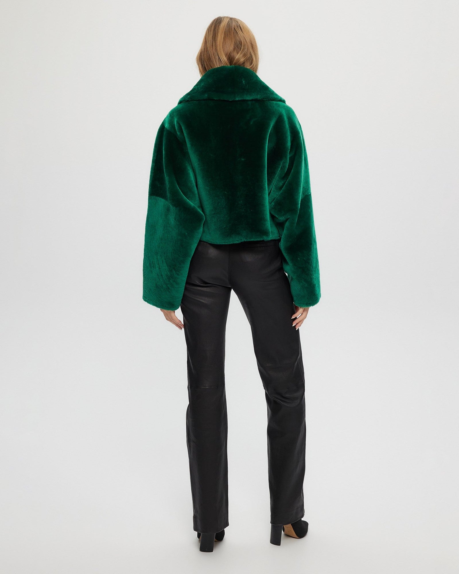 Reversible Shearling Lamb Jacket | Women | Green