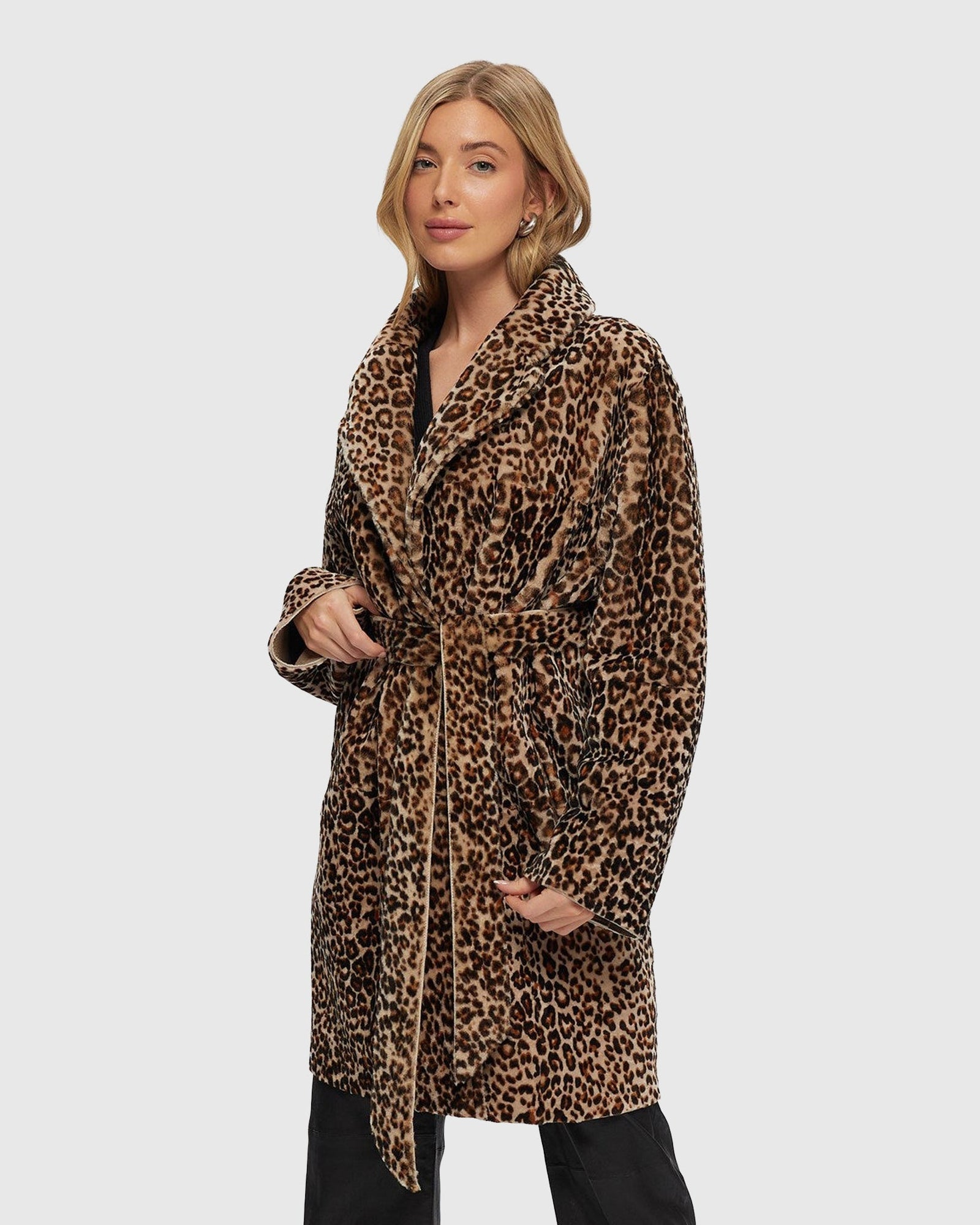 Reversible Shearling Lamb Stroller, Belt | Mini Lprd/Gold