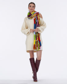 Rex Rabbit Knit Scarf | Women | Rainbow Multi