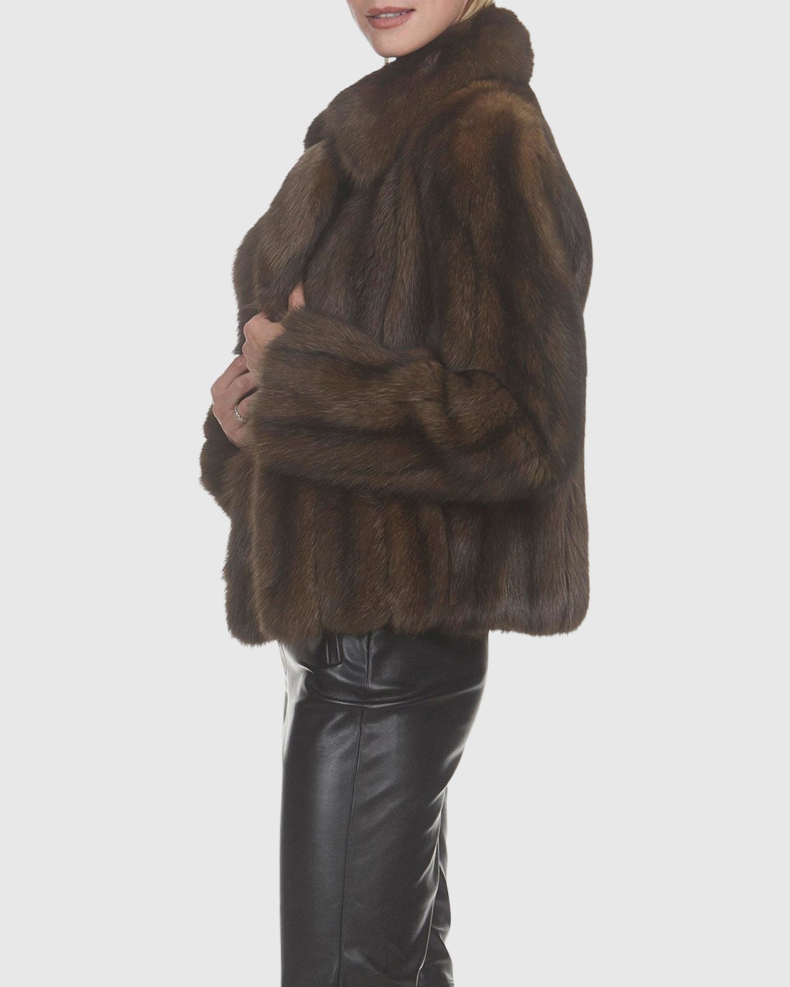 Russian Sable Jacket | Brown (V1)