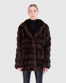 (PRE-ORDER) Sable Jacket With Notch Collar | Silvery 0