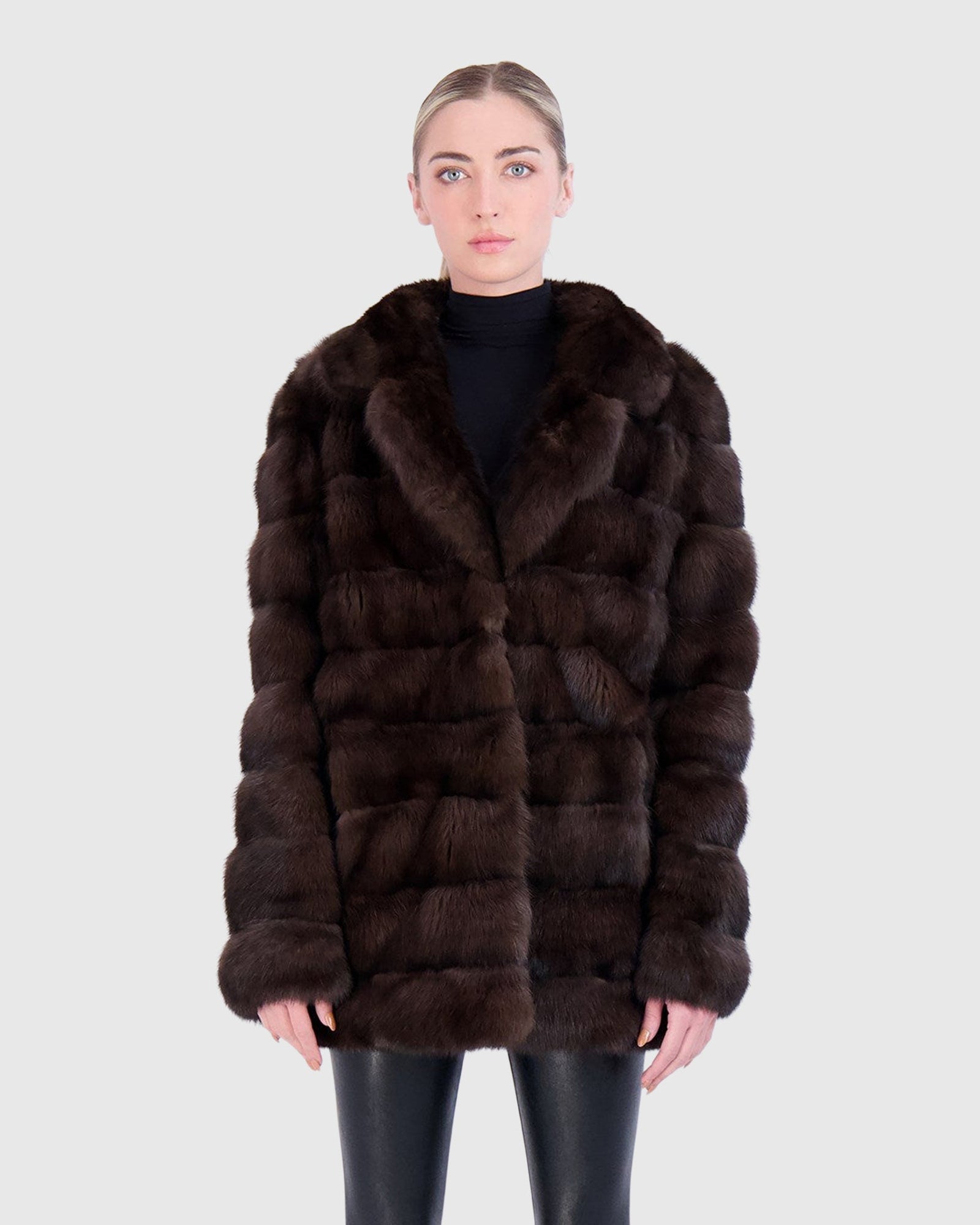 (PRE-ORDER) Sable Jacket With Notch Collar | Silvery 0