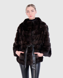 (PRE-ORDER) Sable Jacket With Stand Collar | Silvery 0