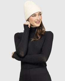 Select Cashmere Beanie Hat | Red