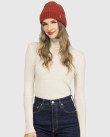 Select Cashmere Beanie Hat | Red