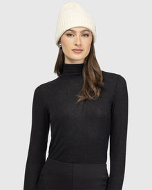 Select Cashmere Beanie Hat | Red