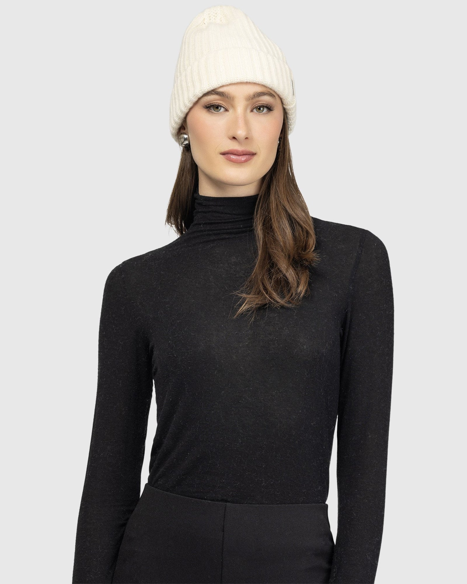 Select Cashmere Beanie Hat | Red