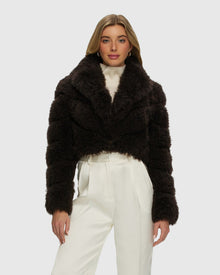 Select Cashmere Goat Bolero | Brown