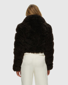 Select Cashmere Goat Bolero | Brown