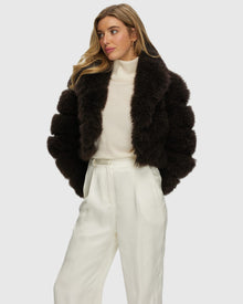 Select Cashmere Goat Bolero | Brown