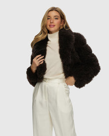 Select Cashmere Goat Bolero | Brown