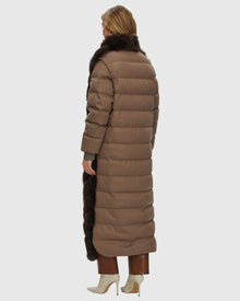 Select Cashmere Goat Diagonal Coat With Loro Piana Cashmere Sleeves And Back | Brown/Brown