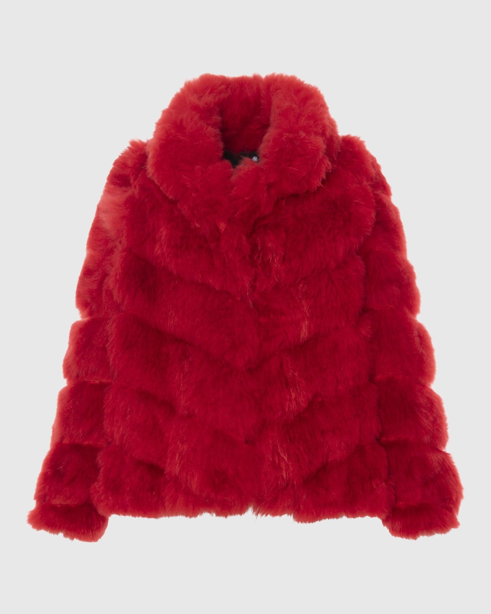 Select Cashmere Goat Diagonal Jacket | Red (V1)