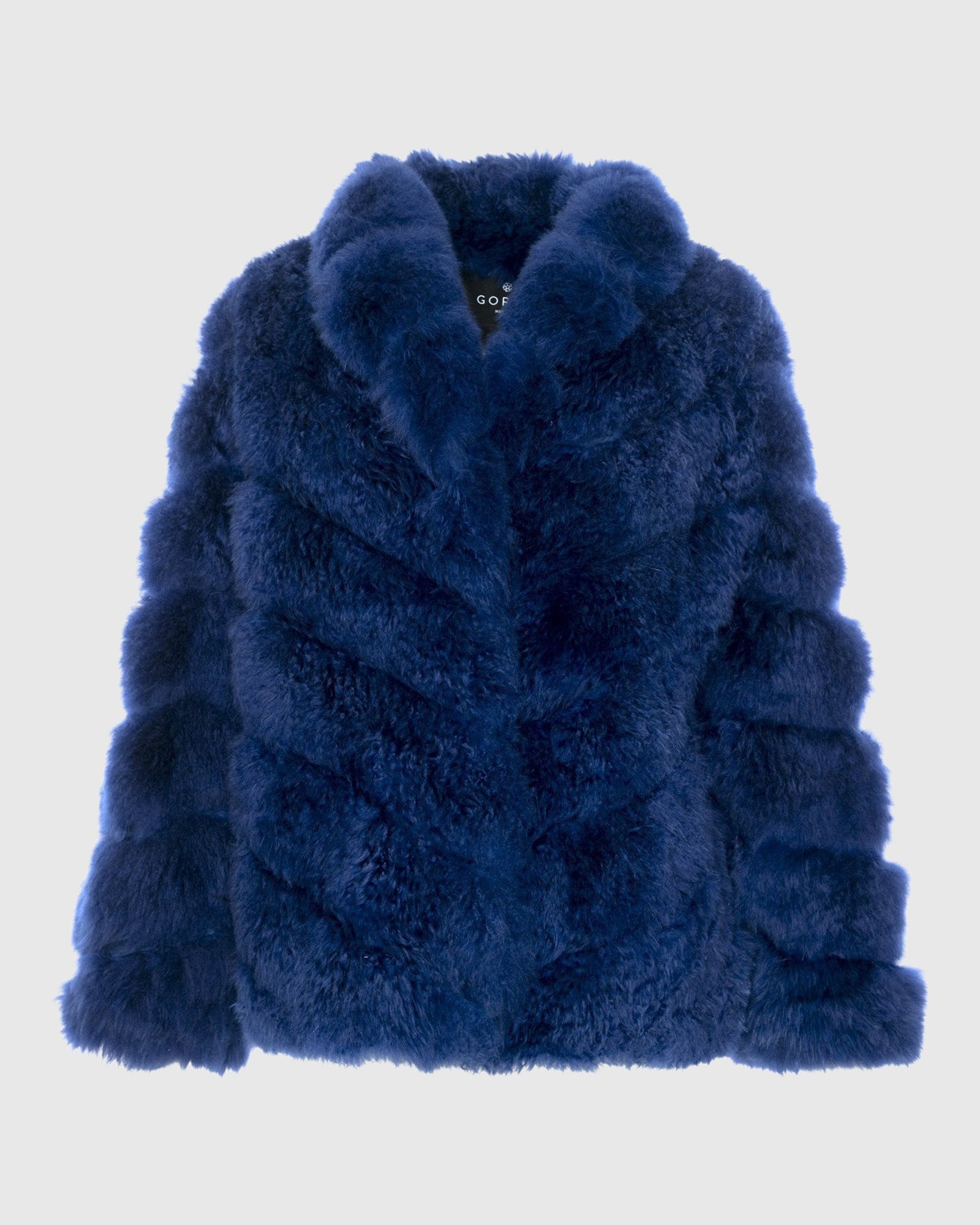 Select Cashmere Goat Diagonal Jacket | Royal Blue