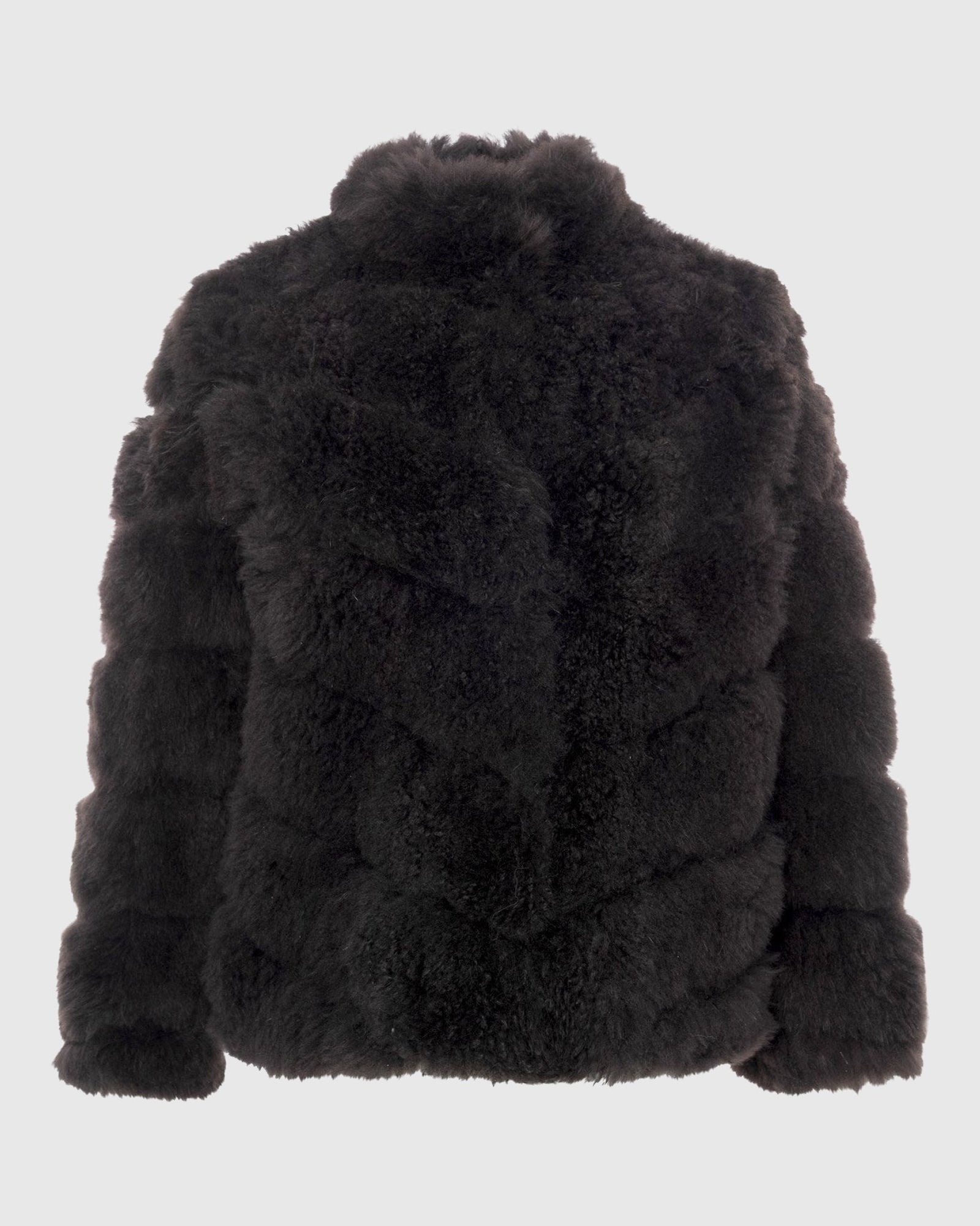 Select Cashmere Goat Diagonal Jacket | Brown