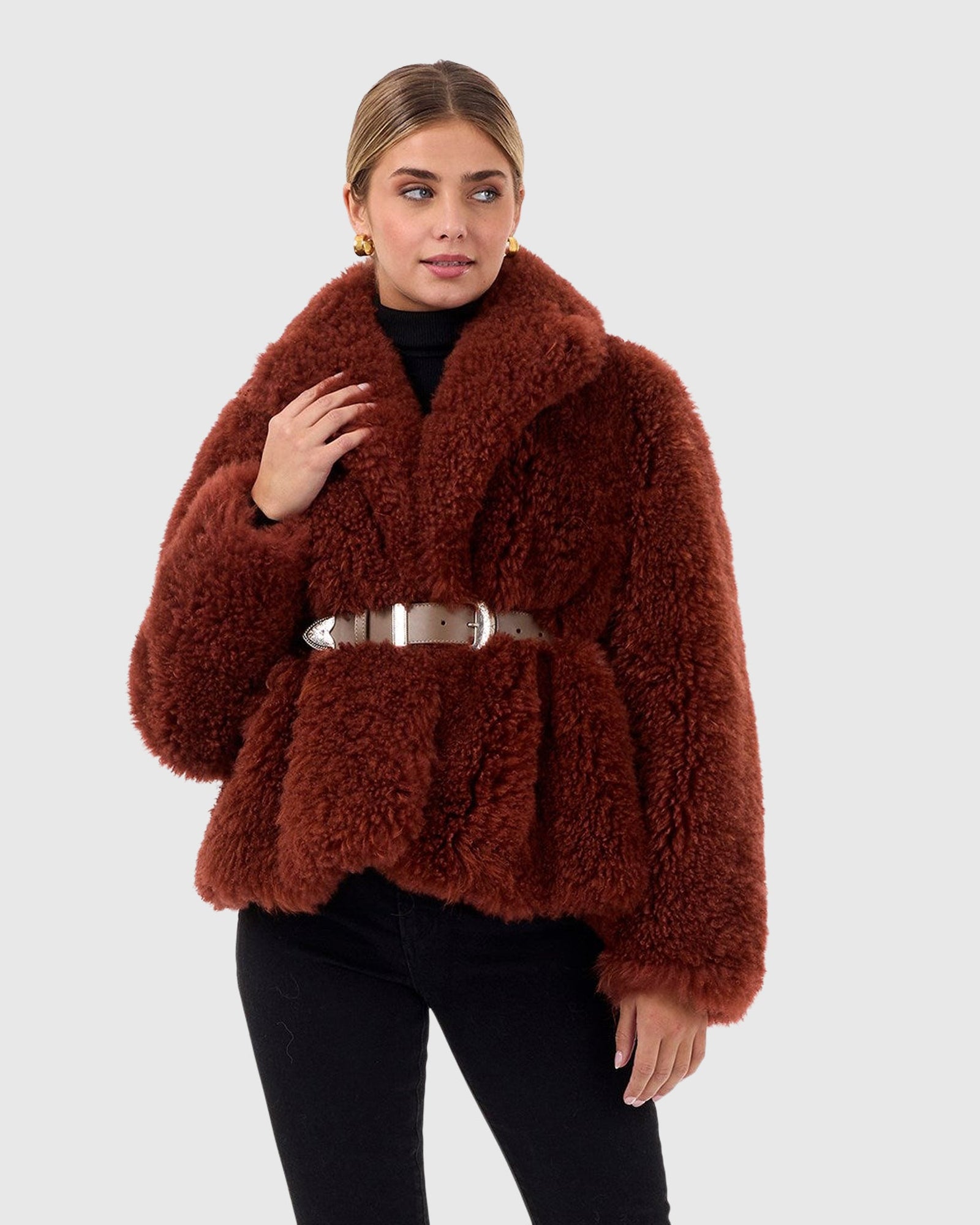 Select Cashmere Goat Jacket | Caramel