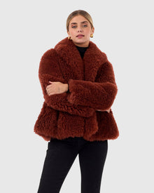 Select Cashmere Goat Jacket | Caramel