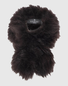 Select Cashmere Goat Pull-Through Scarf | Brown