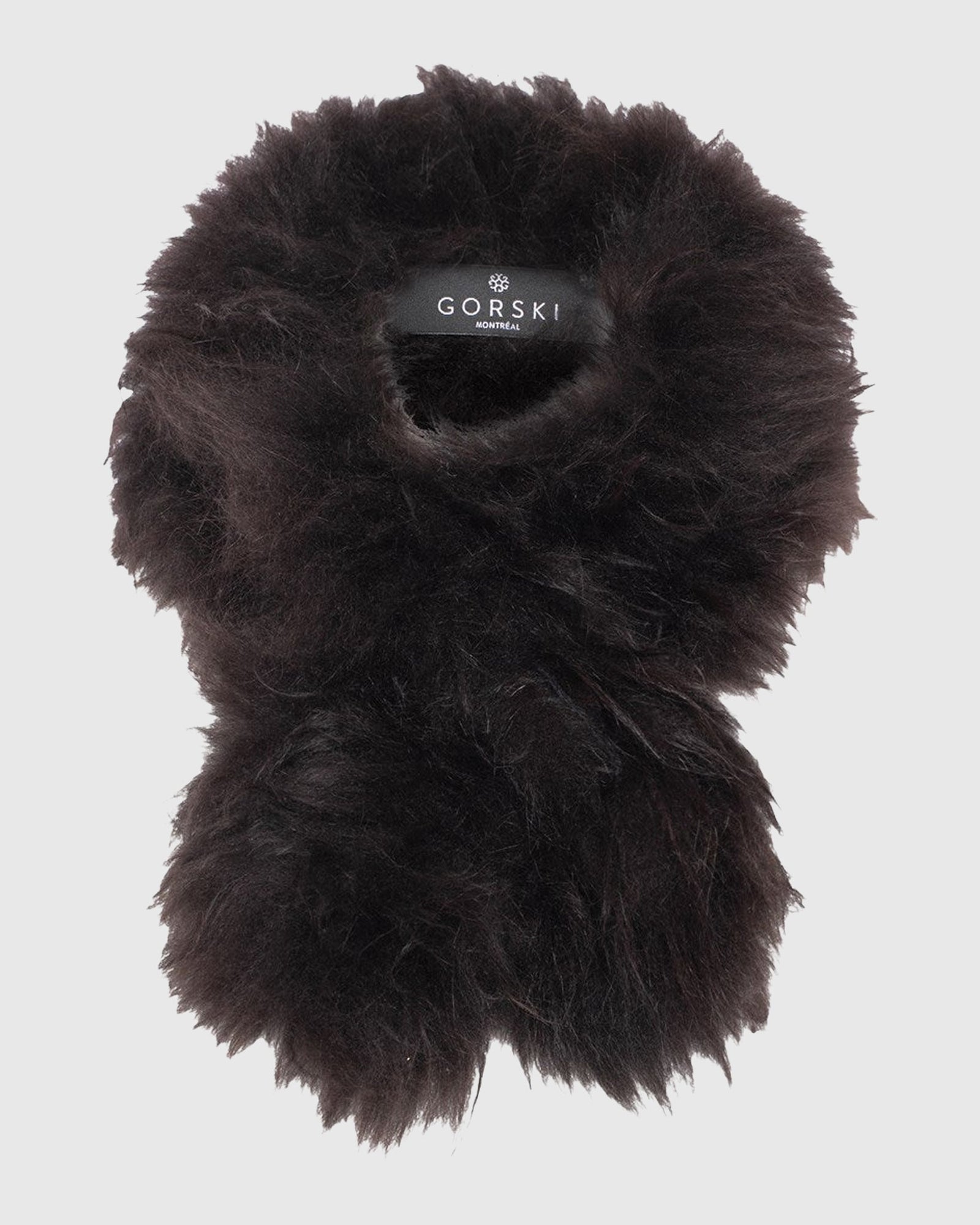 Select Cashmere Goat Pull-Through Scarf | Brown