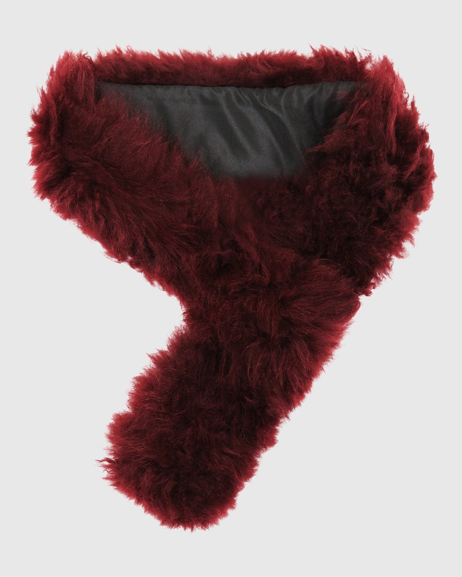Select Cashmere Goat Pull-Through Scarf | Burgundy