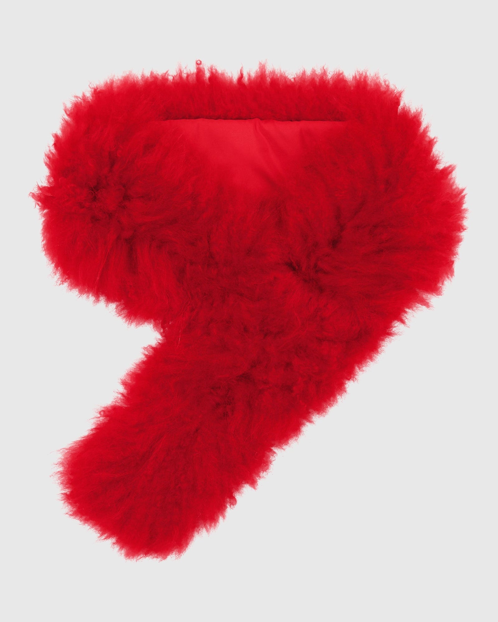 Select Cashmere Goat Pull-Through Scarf | Red