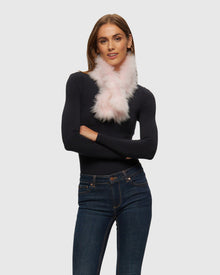 Select Cashmere Goat Pull-Through Scarf | Pink