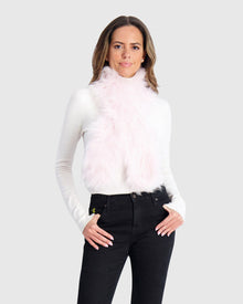 Select Cashmere Goat Pull-Through Scarf | Light Pink