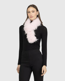 Select Cashmere Goat Pull-Through Scarf | Pink