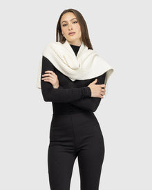 Select Cashmere Knit Scarf | Red