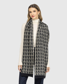 Select Cashmere Scarf | Ivory/Taupe