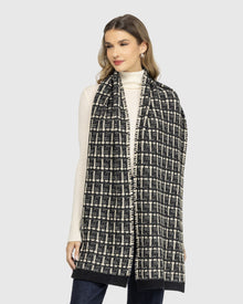 Select Cashmere Scarf | Ivory/Taupe