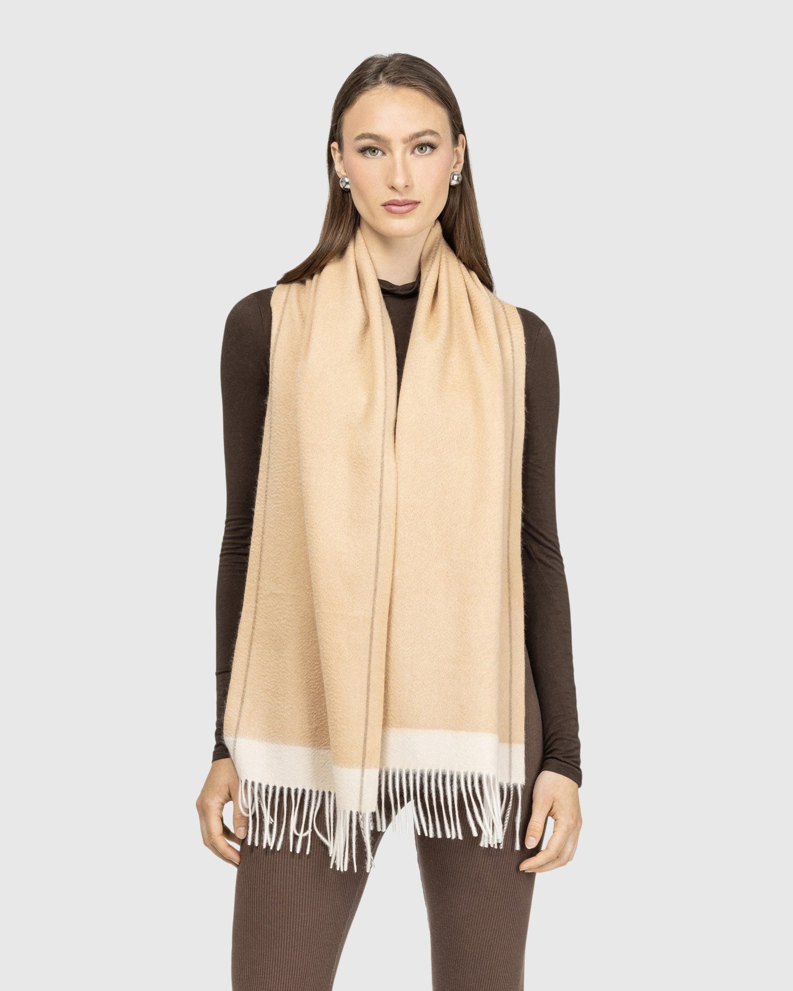 Select Cashmere Stole | Camel