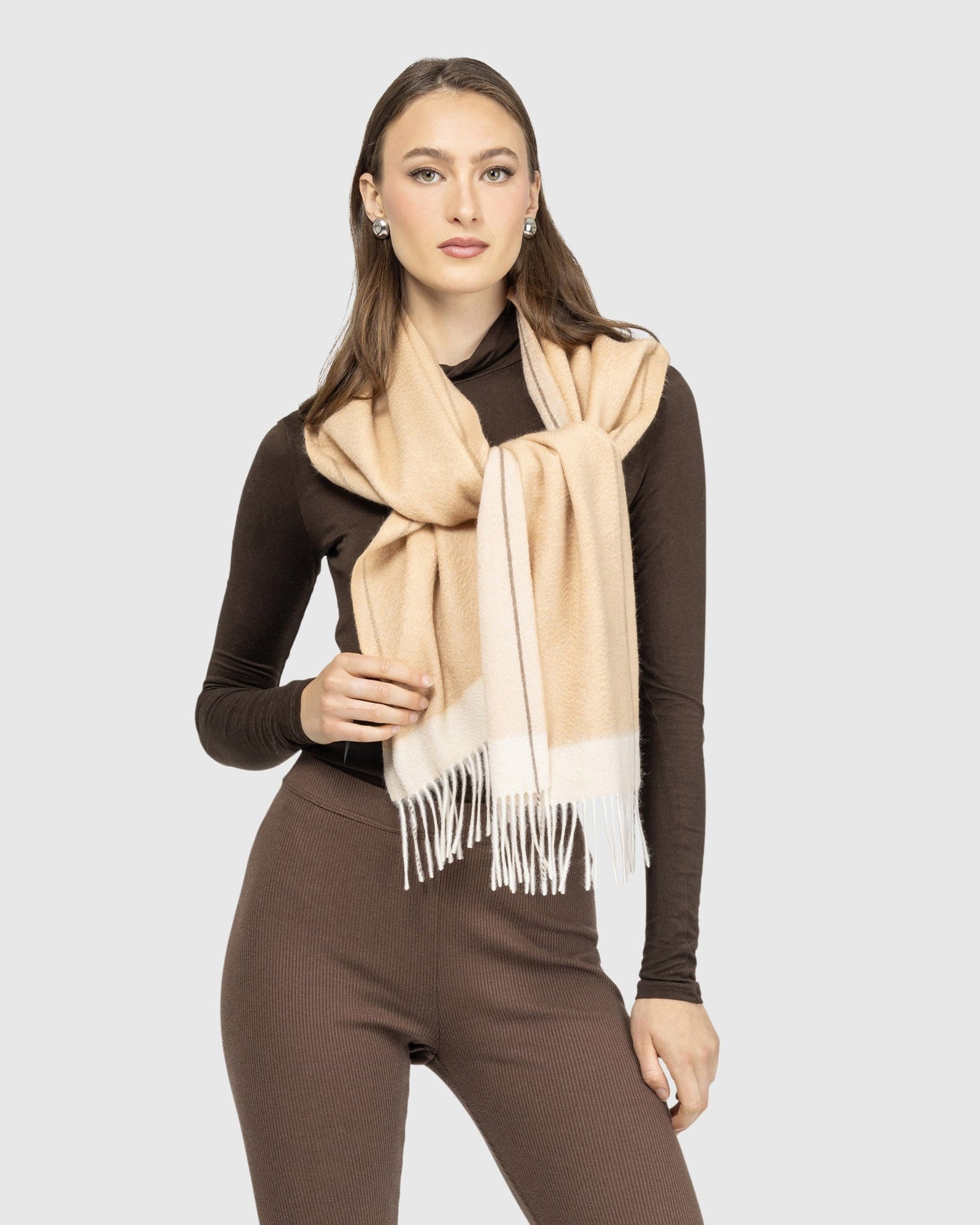 Select Cashmere Stole | Camel