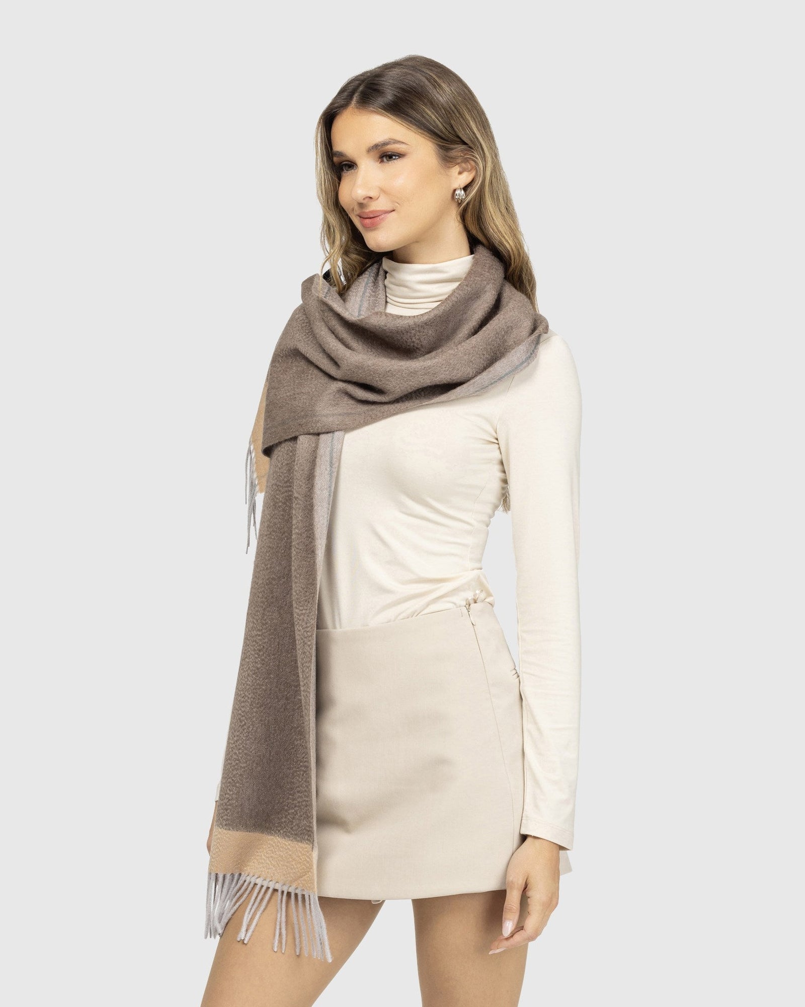 Select Cashmere Stole | Taupe
