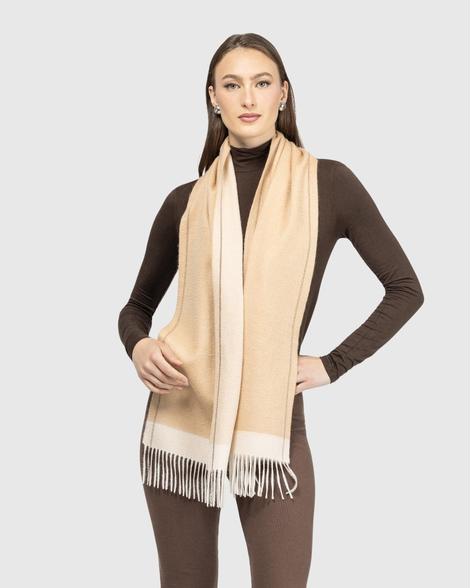 Select Cashmere Stole | Camel