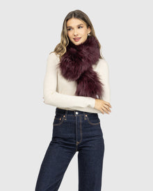 Select Lamb Collar | Burgundy