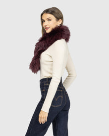 Select Lamb Collar | Burgundy