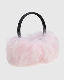 Select Lamb Earmuffs with Leather Frame | Pink