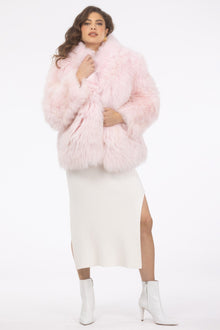 Select Lamb Hooded Jacket | Women | Pink