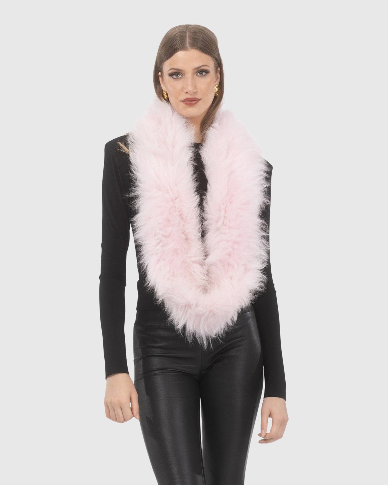 Select Lamb Knit Infinity Scarf | Pink